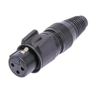 Neutrik 3 pin XLR Hun, IP65 NC3FX-HD-B